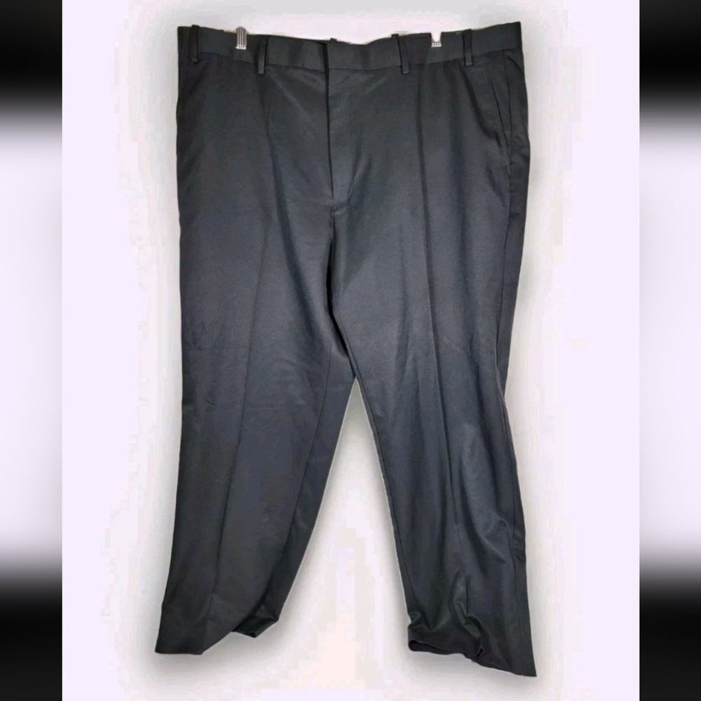 Axist Mens No Iron Dress Pants Size 44W 30L New With Tags Straight Gray Business